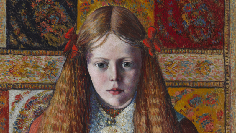 Konrad Mägi, Portrett av norsk jente, 1909 (section of), Tartu kunstmuseum