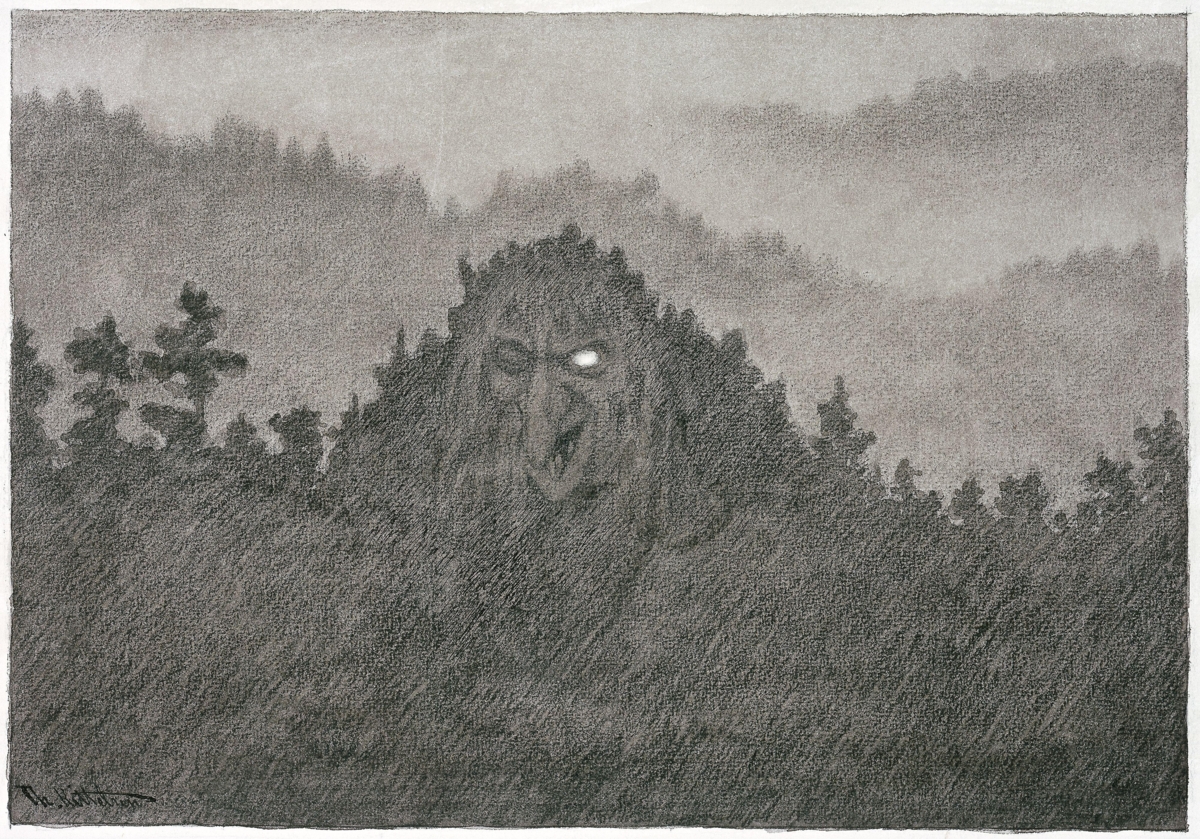 Theodor Kittelsen, Forest Troll, 1892. Photo: Jaques Lathion/Nationalmuseet

