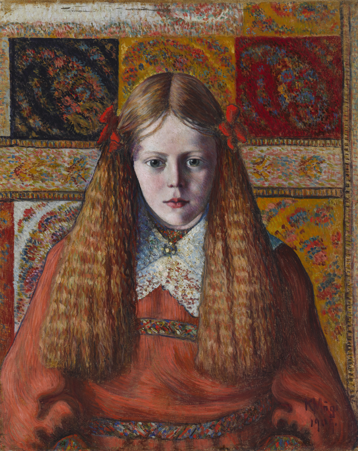 Konrad M&auml;gi, Portrait of a Norwegian Girl, 1909, Tartu Art Museum.

