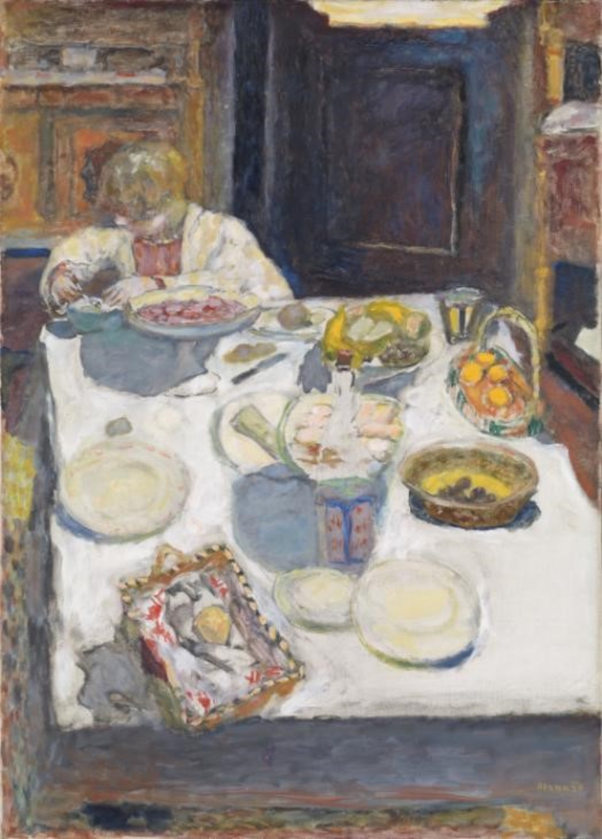 Pierre Bonnard: La Table , 1925, olje p&aring; lerret, Tate: Presented by the Courtauld Fund Trustees 1926

