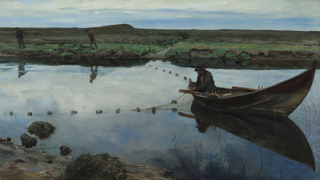Eilif Peterssen, Laksefiskere, 1889